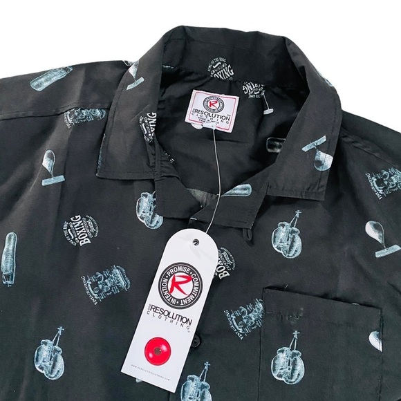 NEW Resolution Boxing Shirt Short Sleeves Sz L - Picture 11 of 13